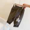 Ropa de Primavera para Niños Nueva Pantalones Casuales de Moda para Niños Ropa de Primavera para Niños Pantalones Coreanos para Bebé Primavera y Otoño Delgados