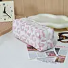 Venda Direta da Fábrica Nova Bolsa de Armazenamento Bolsa de Lápis Resistente a Manchas Estilo Ins Feminino Grande Capacidade Nicho Não Colidente Papelaria Bolsa de Cosméticos