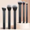 Especial transfronterizo para traje de 8 brochas de maquillaje de mango largo multicolor súper suaves para polvos, rubor, sombras de ojos para principiantes