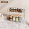 Estante de baño de acero inoxidable, sin perforaciones, multifuncional, para dormitorio, cocina y escritorio.