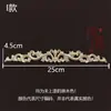 Tallado en Madera de Dongyang Apliques Estilo Europeo Accesorios para Muebles, Adornos para Puertas de Madera, Apliques Finamente Tallados para Puertas de Gabinete, Apliques para Cabeceras de Cama, Apliques Decorativos de Madera Maciza en Plata