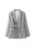 Viento europeo y americano transfronterizo explosiones de AliExpress comercio exterior al por mayor para mujer en stock traje chaqueta con cinturón