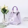 Bolsa Linda Estilo Coreano Hebilla Magnética Trabajo Viaje Diario Portátil Gran Capacidad Bolso Cubo Bolso Tejido de Punto Mayoreo