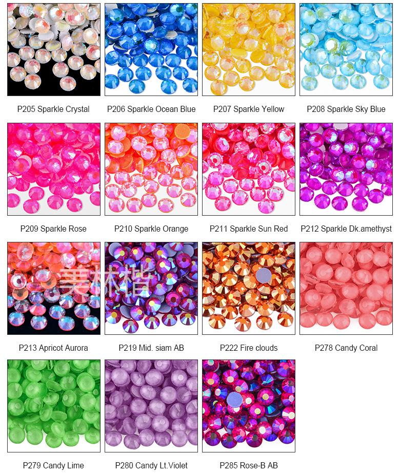 A4-烫钻玻璃平底钻水钻美甲钻diy服饰批发_09