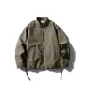 Jaqueta Lapela Rumen Primavera e Outono Estilo Japonês Retro Workwear Mais Fácil de Combinar Casual Solto Tendência Top Tops para Homens
