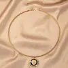 Colar com pingente de leão moda retrô francesa para o dia a dia feminino nicho temperamento de alta qualidade corrente para clavícula luxo discreto atacado
