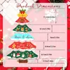 Colgador de puerta de papel con forma de árbol de Navidad, árbol de Navidad decorativo ensamblado de múltiples capas, decoración de fondo para centros comerciales, casas de huéspedes y fiestas