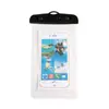 Bolsa Impermeable Transparente para Phablet Ipx8 Impermeable a Profundidad Natación Deriva Pantalla Táctil Correa de Mano Bolsa Impermeable Sellada