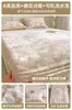 Conjunto de lençóis de cama de veludo de leite esculpido para o inverno, de três peças, com adição de fleece e material espessado, adequado para camas de solteiro de estudante, proporcionando calor e proteção para o colchão