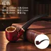 Boss Pipe Resina Grano de Madera Pipa Curvada Filtro de Cinco Agujeros Pipa Portátil Regalo para Hombres Accesorios para Pipa En Stock Dropshipping