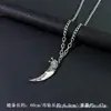 Estilo Étnico Retro Diente de Lobo Simulado Acero Inoxidable Collar Hombres Tendencia Genial Dominante Elegante Cabeza de Lobo Cabeza de Tigre Accesorios Largos