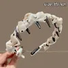 Pinzas para el Cabello de Tela de Alta Gama Estilo Coreano, Diademas Muy Bonitas para Mujer, Diseño de Corona Alta Que No Aprieta la Cabeza, Hace que el Rostro Luzca Más Pequeño, Accesorio para el Cabello de Diadema Exterior