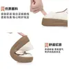 Liquidación Marca Bai Zhenhe Zapatos Planos Cerrados de Cuero Genuino Ligeros con Suela Gruesa para Mujer Sandalias de Moda Simples Transpirables Calados Versátiles