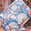 Sacola de compras de desenho animado 210D poliéster grande dois em um dobrável portátil