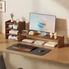 Soporte Elevador Base para Monitor de Computadora de Escritorio Soporte de Escritorio Estación de Trabajo de Escritorio de Oficina Estante de Almacenamiento con Cajón de Escritorio