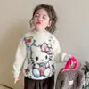 Suéter para niña, nueva colección de invierno, ropa infantil, camiseta interior de punto para niñas y bebés, capa interior cálida y gruesa