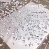 Arte de Unhas com Zircônia Azul Oceano, Conjunto Misto Deslumbrante de Mini Gotas d'Água Azul Lago Cristal de Gelo e Zircônia Marquise para Unhas Usáveis
