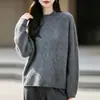 Nuevo Suéter de Punto de Lana Cachemir Otoño/Invierno 2026 Cuello Alto Medio Borde Enrollado Manga Larga Color Sólido para Mujer Suéter de Lana Cepillada
