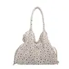 Bolsa de ombro com design de nicho estampa de leopardo, bolsa tote de grande capacidade para mulheres, nova bolsa versátil e da moda para o trabalho 2026, casual e estilosa