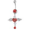 Joias de piercing transfronteiriças asa de anjo de diamante prego do umbigo fivela do umbigo joias criativas para dança do ventre ornamentos do umbigo fabricantes