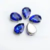 Diamante de Cristal de Alta Calidad Gotas de Agua Fondo Puntiagudo Pedrería Garra Plateada Diamante Cosido a Mano DIY Ropa Zapatos Bolso Accesorios de Joyería