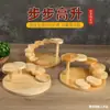 Mesa de barbacoa de madera estilo japonés paso a paso plato elevado para sashimi sushi plato de concepto artístico plato creativo para hot pot