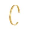 Fornecimento Direto da Fábrica Nova Pulseira de Abertura de Diamante Amazon Quente Torcida Aço Inoxidável Pulseira em forma de C Pulseira de Aço Titânio