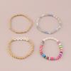 Pulsera de perlas de cristal de color transfronterizo de Europa y Estados Unidos, pulsera de perlas acrílicas cálidas de moda familiar al por mayor