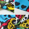 Bufanda cuadrada de algodón puro con diseño de calavera de hip hop transfronterizo para hombres y mujeres, pañuelo para la cabeza con estampado de cabeza de fantasma de Halloween al por mayor