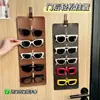 Cordón de Cuero Retro para Gafas de Sol Bolsa Uso en Casa Gran Capacidad Montado en Pared Bolsa de Almacenamiento para Gafas Bolsa de Almacenamiento para Exhibición de Gafas de Sol