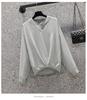 Camisa de manga larga con cuello en V, elegante, holgada y ajustada, estilo comercio exterior japonés y coreano, otoño 2021, para mujer