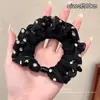 Goma para el pelo con estampado de flores y lazo estilo coreano para mujer 2026 Nuevo estilo Goma elástica alta Cuerda para el pelo Accesorio para el cabello