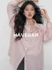 Camisa de Proteção Solar Havegan/Verão para Mulheres, Estilo Fino, Novo Modelo 2026, Blusa Casual Preguiçosa de Manga Longa em Tencel