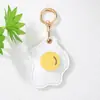 Chaveiro de Frutas Fofo Cereja Maçã Pêssego de Couro com Pingente Capa Protetora para Airtag Charme de Bolsa Venda Quente Transfronteiriça