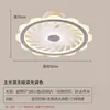 Ventilador de teto de quarto 110V transfronteiriço Luz nórdica simples invisível sala de jantar sala de estar quarto infantil lustre ventilador inteligente