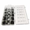 Juego de 300 Anillos de Retención de Apertura tipo Circlip 3-32 Acero Templado Forma de C con Apertura Tarjeta Exterior Hebilla Interior Juego de Circlips