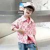 Nova Jaqueta Jeans de Outono Camisa de Algodão Puro Manga Longa para Crianças Maiores Estilo Coreano Jaqueta de Bebê Solta Roupa Infantil