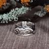 Joyería transfronteriza nueva para hombres y mujeres pareja lobo leal estilo europeo y americano anillo retro moda simple deseo suministro