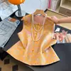Chaleco de Seda Reductor de Edad con Calidad Garantizada para Mujeres de Mediana Edad, Nuevo Estilo Chino, Diseño Fresco y Mejorado con Botones Tradicionales, Chaleco Retro para Mujer para Usar por Fuera