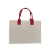 Sacola de Compras Nova Atacado Logo Imprimível Out Grande Capacidade Bolsa Tote Cor Contrastante Letra Feltro Portátil Bolsa de Presente