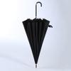 16 Osso Golf Umbrella Logotipo impresso Extra-grande Straight Bar Curved Handle Manual Publicidade Umbrella Long Handle Wind-resistant Golf Umbrella
