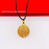 Brújula de ocho tesoros para hombre y mujer, colgante de herencia de ley antigua, cadena de suéter de cuerda dorada de la suerte, fabricantes de origen, venta al por mayor