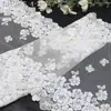 Tanglong Francês requintado floral multicolorido malha bordada renda saia Lolita bainha elástico de cabelo acessório material de renda