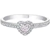 Anel Rosa Elegante Japonês e Coreano Amor Micro-incrustado Zircônia Feminino Fofo Versátil Ao Vivo Ajustável Joia Atacado