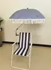 Cadeira de Praia Portátil Guarda-Sol de Acampamento Braçadeira de Direção 360° para Guarda-Sol