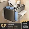 Portarrollos de papel de cocina multifuncional sin perforaciones para puerta de armario, colgador de papel, montaje en pared, almacenamiento de rollos de toallitas húmedas, caja de pañuelos boca abajo