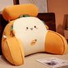 Cojín Lumbar de Cama de Hielo Suave Almohada Lumbar Estudiantil Dormitorio Cama Almohada Sofá Respaldo Grande Cojín Lumbar para Lectura