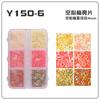 Y150 transfronteiriço quente 6 grades embalado lantejoulas para unhas joias para unhas material DIY feito à mão borboleta formato de coração estrela de cinco pontas