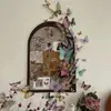 Nuevos Accesorios para Festival Estéreo de Mariposas de PVC Tarjeta Ramo Decoración de Mariposas Tarjeta de Mariposa Colorida Accesorios para Floristería Suministros Papel