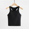 Original ebb yoga Chaleco para Mujer con Forma de I Ropa Deportiva Exterior Ajustada Secado Rápido Sujetador de Running con Almohadilla en el Pecho Top de Fitness